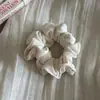 Goma para el pelo tipo scrunchie de color sólido estilo macarrón coreano, Suave y versátil, No daña el cabello, Alta elasticidad, Goma para coleta informal