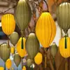 Nuevas Linternas de Estilo Chino con Formas Únicas para Calles Exteriores, Linternas de Seda con Forma de Ovni para el Día Nacional y el Festival de Medio Otoño, Linternas Vietnamitas