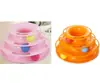 Torre Interativa para Gatos de 3 Níveis (Rosa, Laranja)