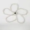 Acessórios Tecidos à Mão com Laço de Pérolas Estilo Chanel Broche DIY em Formato de Coração Decorações para Sapatos e Chapéus Acessórios para Roupas