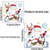 Adesivos de Toilette para Filhotes de Natal da Amazon Transfronteiriços Autoadesivos Chapéu de Natal Decoração de Banheiro Adesivos de Parede