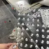Accesorios para Uñas, Lindas Decoraciones Rojas, Pegatinas para Uñas, Transparentes con Relieve Blanco y Negro, Dibujos Animados, Impermeables y de Larga Duración