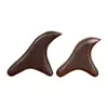 Placa Gua Sha Bico de Pássaro de Sândalo Roxo Ferramenta de Massagem Triangular para Massagem de Meridianos, Caneta de Acuponto, Terapia de Pés Bastão de Massagem Muscular de Madeira Maciça