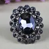 Broche Floral Estilo Retrô Liga de Zinco Argola de Mola Fivela para Lenço Echarpe Fita Lenço de Seda Acessório de Roupa Versátil Exquisito