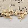 Pingente Ramo de Flor de Lótus Tridimensional de Bronze Fundido DIY Estilo Antigo Hanfu Grampo de Cabelo Acessórios de Cabelo Materiais e Acessórios Charme Antigo Estilo Chinês