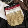 Puro Deseo Encaje Sin Costuras Cintura Media Letra Simple Sexy Cubre Cadera Grande Entrepierna Extendida Calzones para Mujer Venta al por Mayor