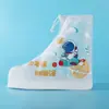 Cubrezapatos de Lluvia para Niños Niños y Niñas Impermeable Cubre Pies Antideslizante Resistente al Desgaste Bebé Estudiante Zapatos de Agua Botas de Lluvia Altas