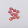 Taladro redondo de resina de 12 mm, taladro de fondo plano de gypsophila, racimo de cristal de mineral, accesorios para joyería, color puntual, 32 colores