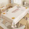 Mantel tipo piel de cordero, impermeable y a prueba de aceite, lavable, tapete rectangular para mesa, sensación de lujo ligero y alta gama, mantel de PVC para mesa de café