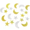 Lentejuelas de Papel de Estrellas y Luna para Cumpleaños Infantiles, Bodas, Baby Showers y Decoraciones de Fiestas