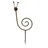 Suporte de Estaca para Planta Caracol Amazon Transfronteiriço Decoração de Jardim Minimalista Mais Vendido Arte em Ferro Cor de Ferrugem Artesanato em Metal