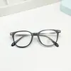 Gafas de montura TR ultraligeras estilo retro montura de gafas luz azul anti-ojo color carey cara cuadrada redonda adelgazante sensación de alto nivel artefacto para cara descubierta espejo plano