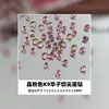 Pedras de Strass Imitação K9 12 Cores Nail Art Strass de Fundo Pontiagudo 33 Facetas Super Brilho 1,5-5mm Strass Redondos Coloridos Strass de Preenchimento Cristal