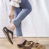 Chinelos plus size de comércio exterior para mulheres 2024 primavera e verão novos chinelos de dedo da moda europeia e americana chinelos de praia externos para mulheres transfronteiriços