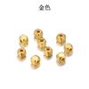Cuentas de plástico ABS electrochapado CCB 4 x 4 mm cubo Accesorios para joyería DIY material espaciador cuentas cuadradas ángulo recto esquina redondeada