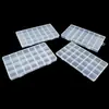 Caja de Plástico Transparente de 28 Compartimentos para Accesorios de Ferretería, Joyería, Cuentas y Diamantes Pequeños Caja de Almacenamiento, Caja de Empaque para Componentes Electrónicos