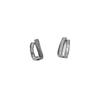 Pendientes de plata de ley s925 con forma de C y diseño de gotas de aceite a rayas para chicas, de Internet, ligeros, de lujo, elegantes, estilo frío, joyería de plata INS al por mayor.