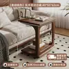 Mesa auxiliar de sofá de madera maciza, mesita de noche móvil, mueble auxiliar para uso doméstico en salas de estar, mesa de centro pequeña para apartamentos, mesa auxiliar, mesa de café pequeña