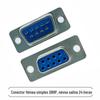 Conector DB macho e fêmea tipo placa de solda para fios 9P/15/25/37/44/50 rebitagem frontal tradicional simples