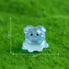Paisaje en miniatura, figura linda de pug brillante, adorable decoración de jardín, accesorios de paisajismo DIY, adornos pequeños para ventas transfronterizas