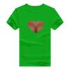 2025 AliExpress wish ebay comercio exterior estación independiente camiseta de manga corta estampada con forma de corazón para mujer