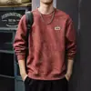 2026 Nuevo Otoño Pesado Tinte Nube Lavado Sudadera con Capucha Hombre Rascally Americano Atractivo Manga Larga Superior Primavera Otoño Chaqueta Casual Moderna
