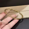Pulseira de aço titânio cor dourada para mulheres, pulseira de casal com zircônia de alta qualidade, pulseira de anel liso de luxo leve, joia de novo estilo