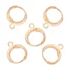 Brincos Redondos de Cobre, Presilhas de Orelha, Fechos de Brinco, Contas, Pulseiras DIY, Colares, Acessórios de Joias, Kits de Material, Acessórios para Brincos