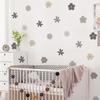 Fandi FX-B340 Morandi - Pegatinas de pared decorativas autoadhesivas con diseño floral pequeño para dormitorio, sala de estar, entrada y embellecimiento del hogar