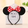 Diadema Dulce de Cabeza de Mickey Mouse Día del Niño Actuación Orejas Negras Accesorio para el Cabello Diadema de Lazo de Minnie Estilo Diadema de Mickey