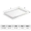 Bandeja de plástico rectangular melamina bandeja de habitación de hotel imitación veta de madera bandeja de té bandeja de almacenamiento bandeja estrecha larga