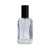 Botella de spray de vidrio transparente de 30 ml, botella recargable de perfume portátil, botella cosmética, botella de perfume con tapa de rosca, exclusivamente para suministro transfronterizo
