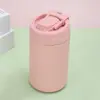 Taza aislada de acero inoxidable 304 transfronteriza, taza aislada portátil para exteriores, taza de bolsillo mini color macarrón de doble uso