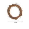 Guirnalda navideña, decoración de ratán, anillo de ratán, anillo de ratán, floristería, toffia hecha a mano, material de ratán, toffia natural navideña