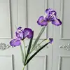 Grande flor de íris artificial com um toque de luxo para decoração de casa e sala de estar, flores artificiais para atacado para comércio exterior transfronteiriço