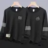 Sudadera gruesa de otoño e invierno para hombre, top informal de cuello redondo, chaqueta holgada, camiseta básica versátil, de manga larga y cálida