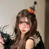 Faixa de Cabeça de Halloween Abóbora Fantasma Pelúcia Design Versátil de Nicho Fantasia Cosplay Acessórios de Cabelo Engraçados para Mulheres
