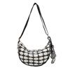 Bolso de Hombro para Mujer de Moda a Cuadros Transfronterizo Bolso Casual Versátil Ins Nuevo Otoño 2025 para Mujer Bolso Cruzado Tipo Dumpling