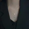Collar con letra H, cadena de clavícula con borlas para mujer, popular en línea, ligero, de lujo, exquisito, estilo frío, colgante versátil de alta gama, al por mayor