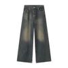 Comercio exterior transfronterizo AliExpress popular 2024 verano nuevo retro americano pierna ancha mopa holgados ins jeans