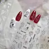 Pegatinas Finas y Flexibles para Uñas, Calcomanías Populares de Estilo Oscuro para Uñas con un Toque de Lujo, Diseños Mixtos de Pegaso Gótico, Uñas Portables