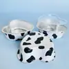 Taza para Hornear Color Amor Engrosada Taza para Pudín Mousse Pastel Especial para Horno Caja Resistente al Horno de Papel de Aluminio Portador de Pastel de Luna