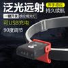 Linterna frontal para pesca con luz de inducción, clip para sombrero, luz para pesca nocturna, batería de litio recargable, LED para exterior, luz de visera para pesca nocturna