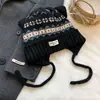 Chapéu estilo Fair Isle para mulheres, com forro de fleece espesso para aquecimento no outono e inverno, protege as orelhas, afina o rosto, gorro de tricô, resistente ao frio e com estilo Lei Feng