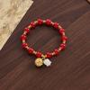 Día de la Madre Estilo Chino Estilo Nacional Pulsera Versátil Diseño Nicho Cuerdas de Bambú de Alta Gama Pulsera Versátil para Madre