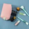 Comercio Exterior Nuevo Bolso de Cosméticos de Mano de PU Mini Bolsa de Aseo Multifuncional Impermeable Bolso Cosmético Octogonal con Estampado