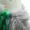 Piel de Zorro de Alta Calidad, Piel Sintética de Zorro de Pelo Largo, Piel Artificial con Respaldo Grande, Tejido Liso Jacquard de Pelo Largo