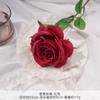 Ramo Falso de Rosas de Champán Simuladas, Adornos de Arreglo de Flores Artificiales de Seda y Plástico, Arreglo de Boda, Decoración para Sala de Estar
