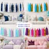 Borlas de Papel Transfronterizas, Tarjetas de Papel Exquisitas, Decoraciones para Fiestas de Halloween y Navidad, Decoraciones con Globos, Guirnaldas Coloridas DIY