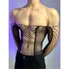 Lóbulo Lencería Sexy Transparente Hueco Una Pieza Ropa de Malla para Hombres Disfruta Rasgando Talla Grande Tentación Sexy Uniforme Traje